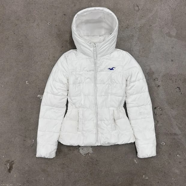 홀리스터 hollister 패딩 흰색 화이트