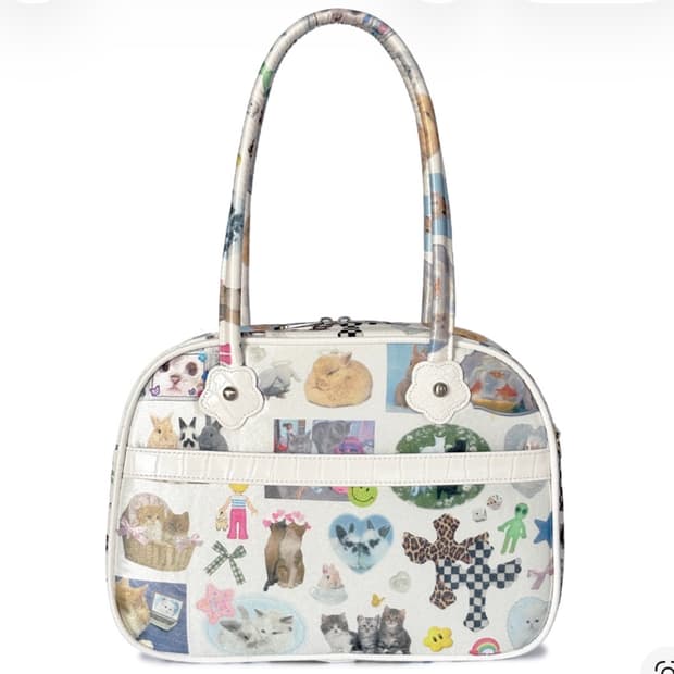 언스테디마켓 콜라주 토트 백 