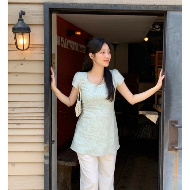 라무어 Crepe dress_mint