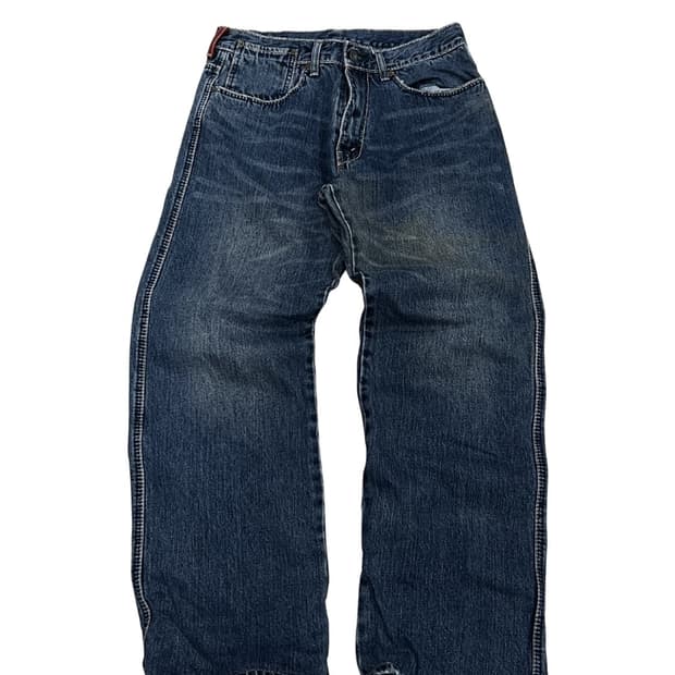 (33/32) 리바이스 513 레드탭 원포켓 중청 데님 팬츠