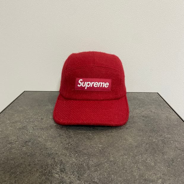 (OS) 슈프림 박스로고 캠프캡 모자 레드