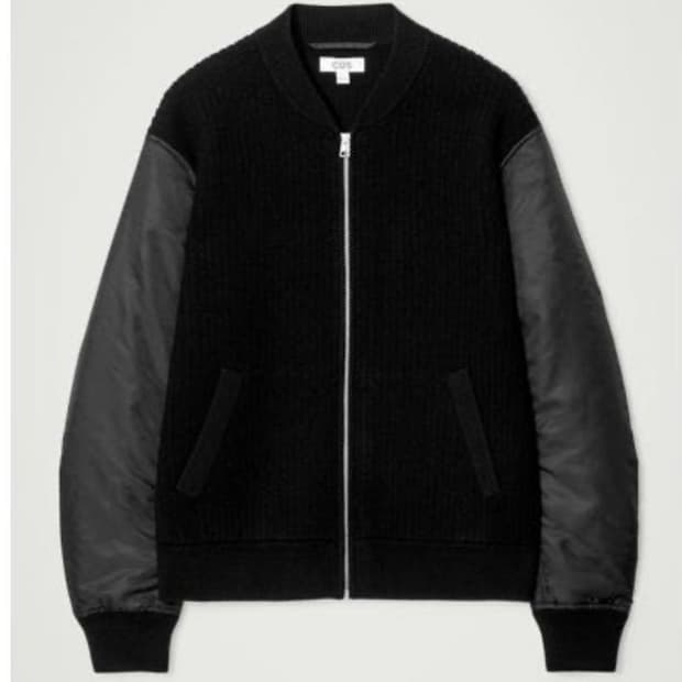 (새상품) cos 패널 메리노 울 봄버 M