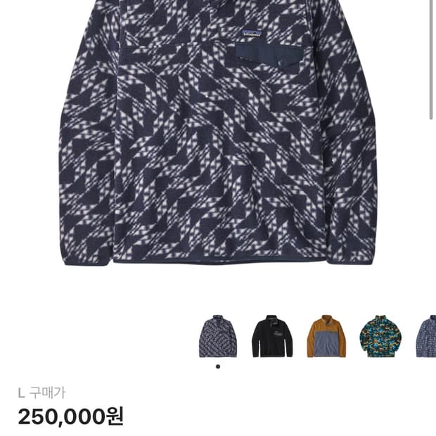 파타고니아 신칠라 l사이즈