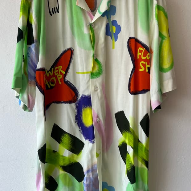 오아스 OAS 남성 스웨덴 플라워샵 비스코스 반팔셔츠

