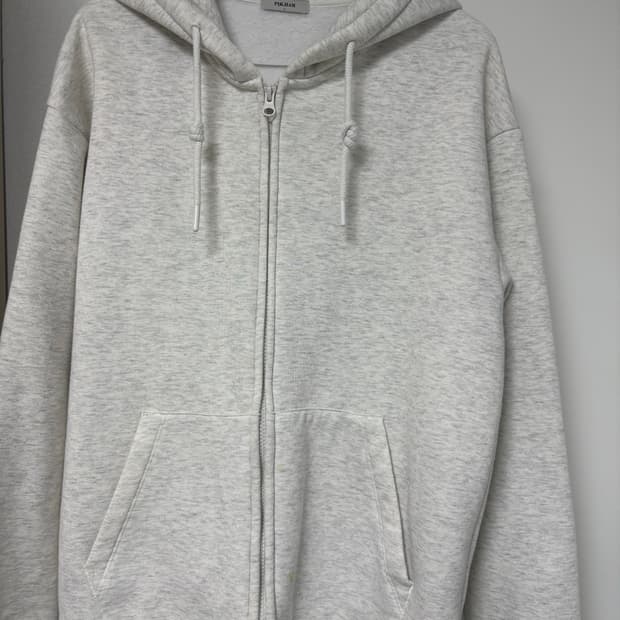 폴햄 흰색 후드집업