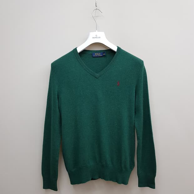 폴로 랄프로렌  브이넥 메리노 울 니트 s사이즈