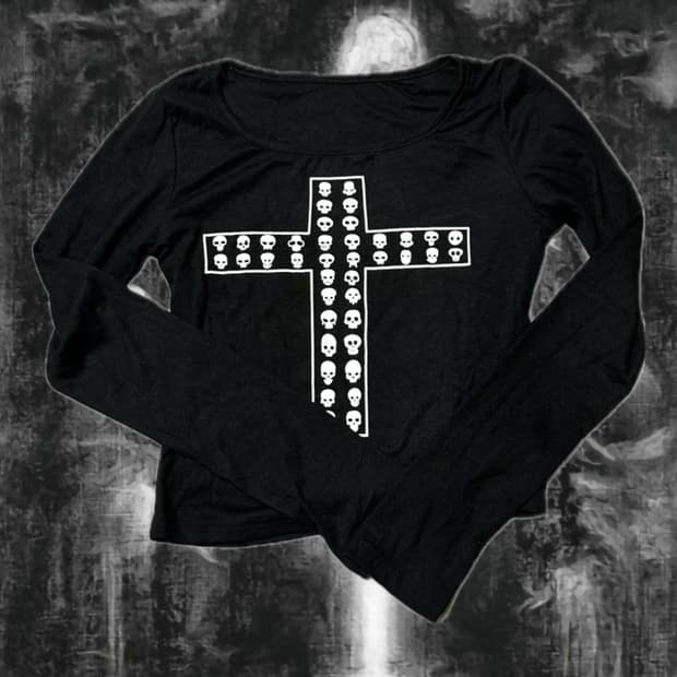 punk 펑크 스컬 롱슬리브