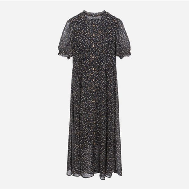 22SS 써스데이아일랜드 패턴 풀오픈 원피스