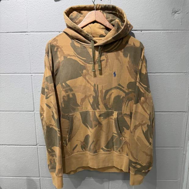 폴로 데님엔서플라이 카모 후드티