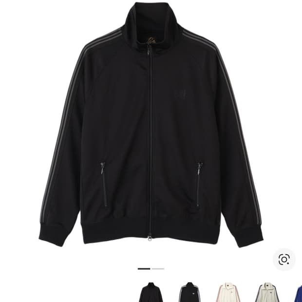 니들스 트랙 자켓 폴리 스무스 블랙 M
