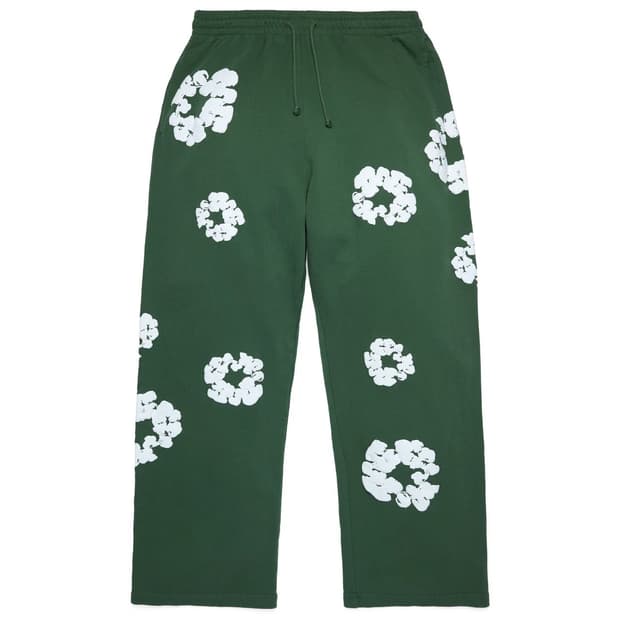 [ M ] 데님티어스 코튼리스 그린 후드 팬츠