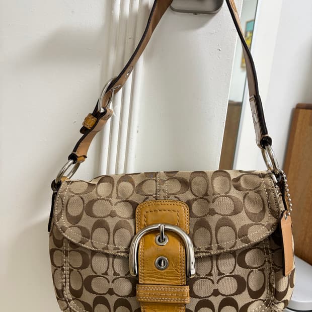 코치 정품 웨스턴 숄더백