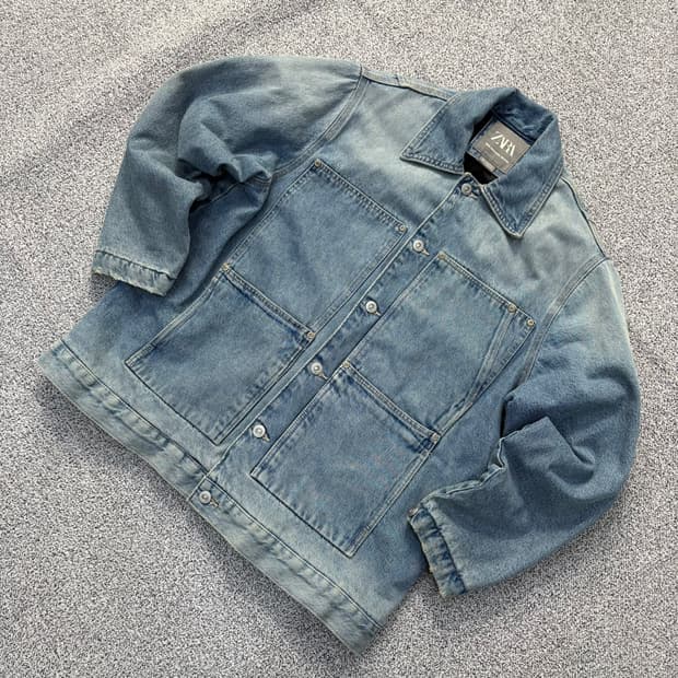 S 자라 남성 청자켓 데님 자켓 0325J