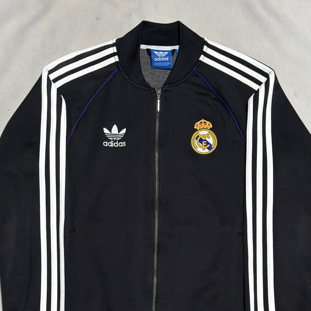 100 아디다스 레알 마드리드 퍼플 파이핑 트랙탑