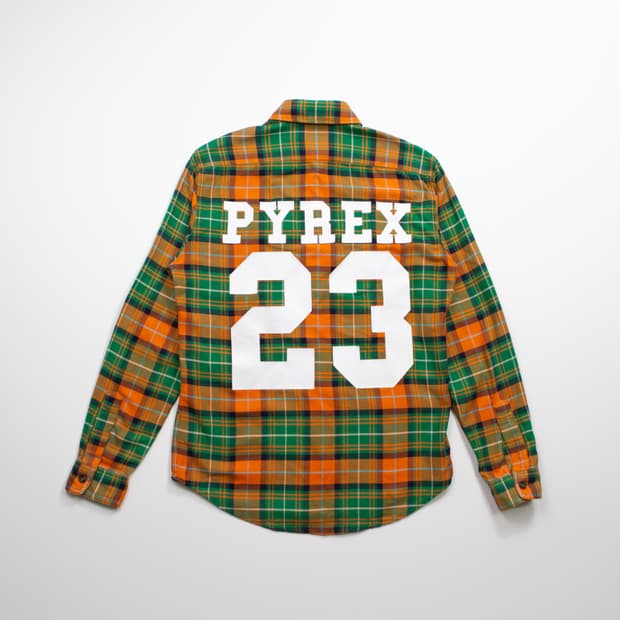 파이렉스 비전 23 플란넬 셔츠 오렌지