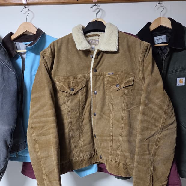 폴로 랄프로렌 코듀로이 플리스 트러커 자켓