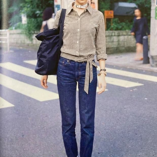 체크셔츠 (슬림핏)