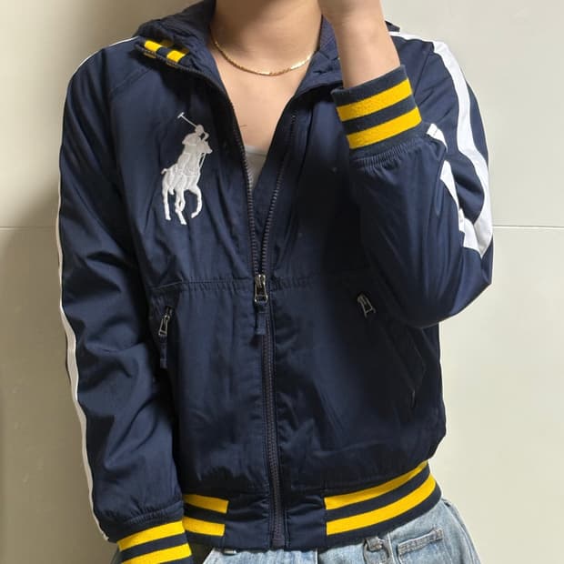 폴로 랄프로렌 빅포니 네이비 후드집업 