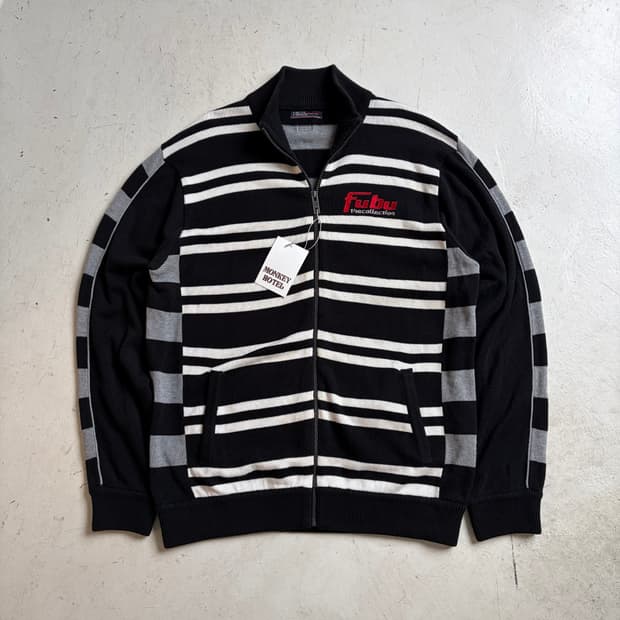 00s FUBU 후부 빈티지 니트집업 져지 XL