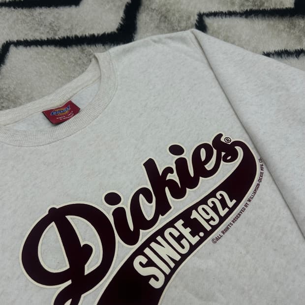 [SM]디키즈 로고 맨투맨/기모/멜란지오트밀