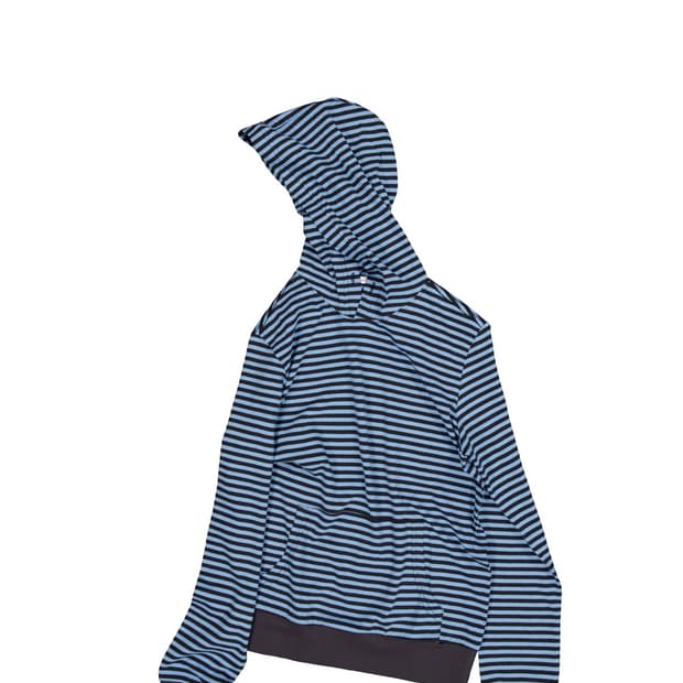 영마일웨어 blue stripe hoodie