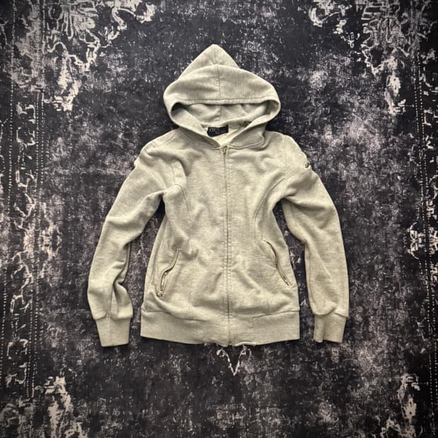 “CECIL McBEE“ 2000s Gray Zip-Up Hoodie  