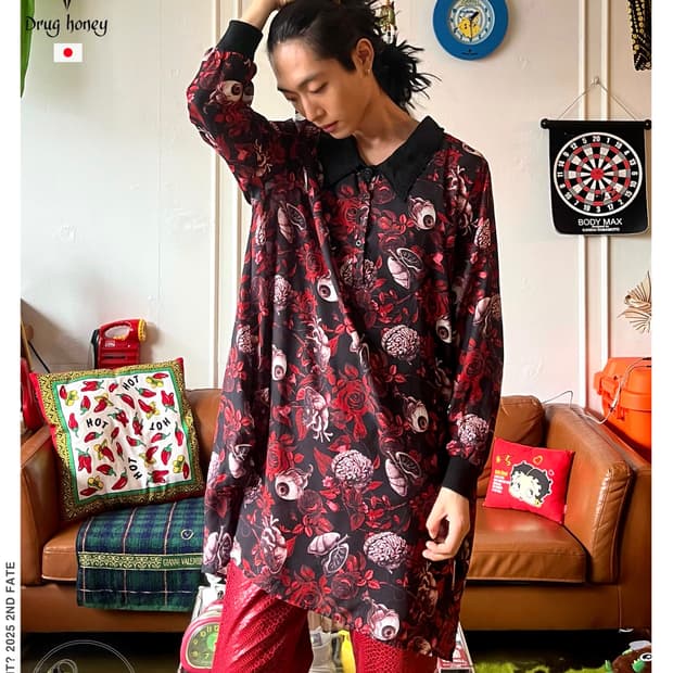 Drug Honey Grotesque Graphic Blouse