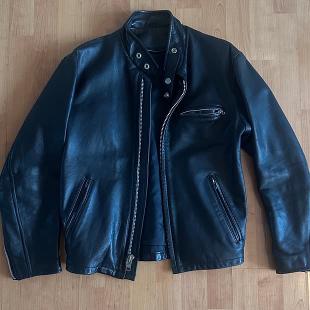 소가죽 레더 자켓