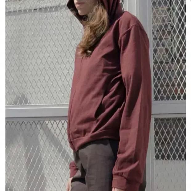 머듈 라운지 후드집업2 버건디