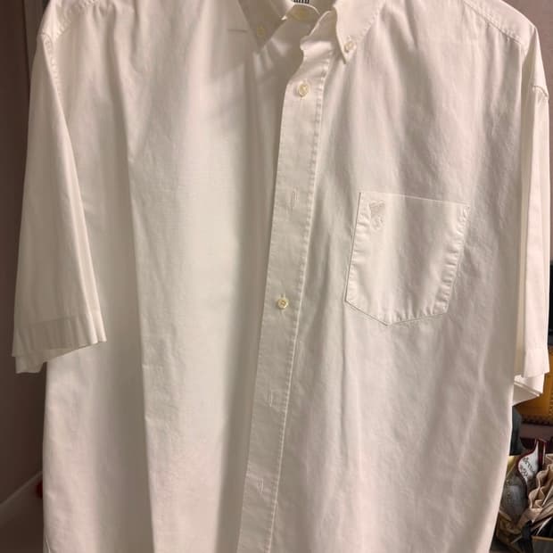 AMI 아미 반팔 오버핏 셔츠 42