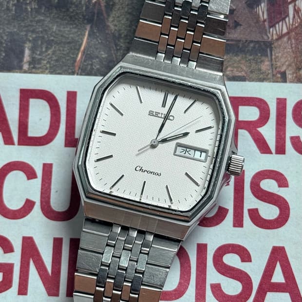 Seiko 세이코 쿼츠 Chronos 스퀘어 1982