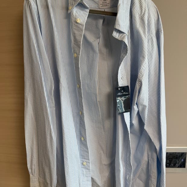 브룩스브라더스 시어서커셔츠 l