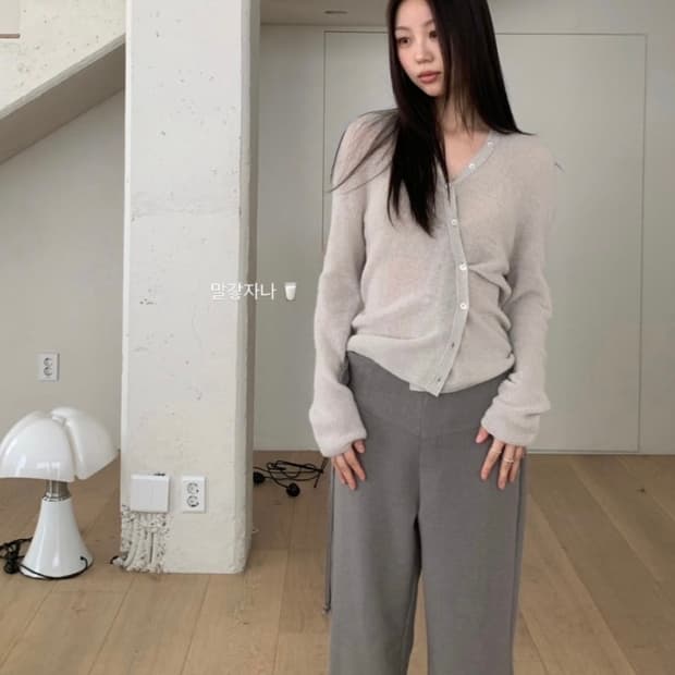 m.o.k 브이넥 가디건