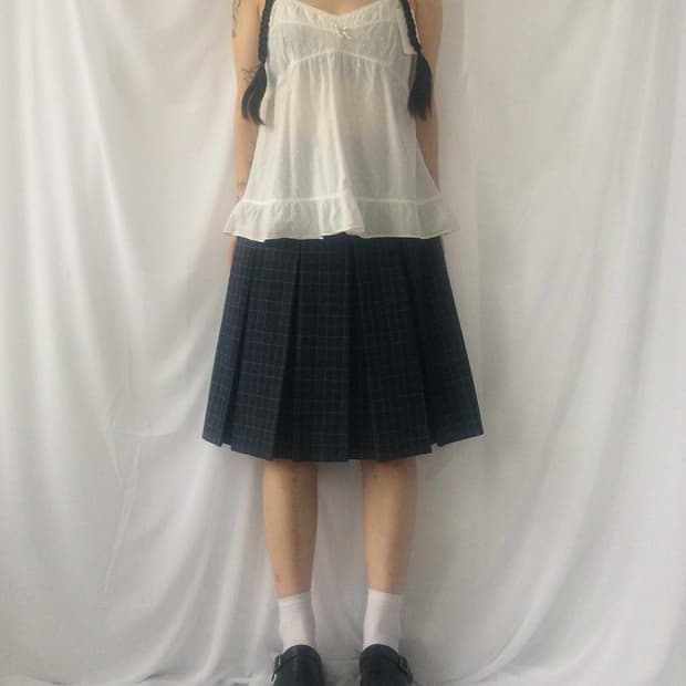 Dot patter frill sleeveless