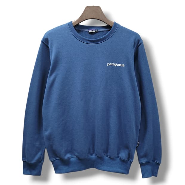 [L] 파타고니아 블루 피츠로이 업라이절 크루넥 맨투맨