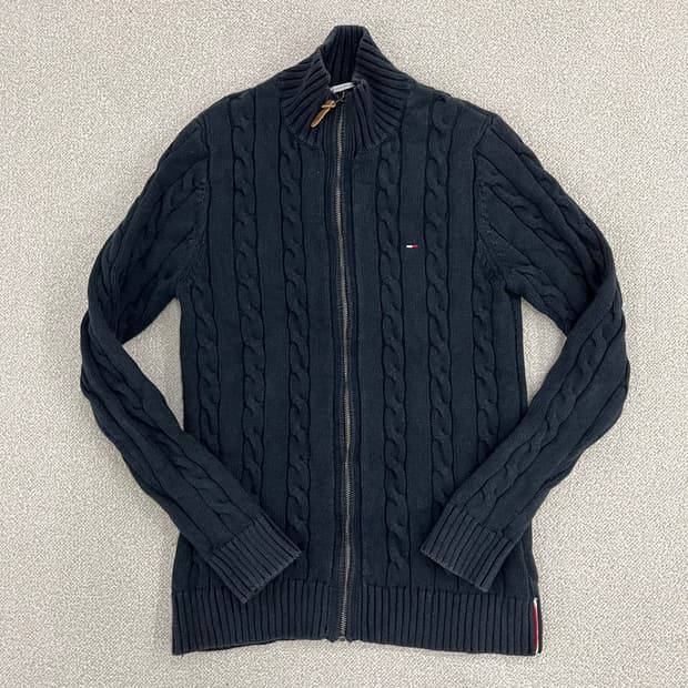 L 타미힐피거 케이블 니트 가디건 0220M