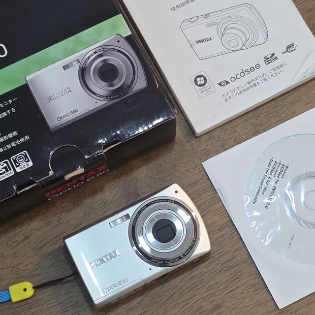 풀박스) Pentax optio e80 빈티지 카메라 작례 O