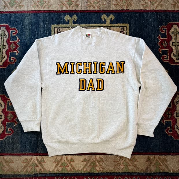 90s USA 빈티지 MICHIGAN DAD 스웻셔츠
