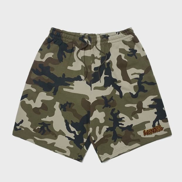 위캔더스 LOGO SWEAT SHORTS (CAMO)