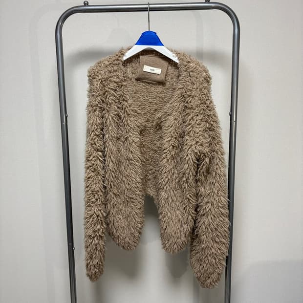 1) unfil 언필 캐시미어 샤기 니트 가디건