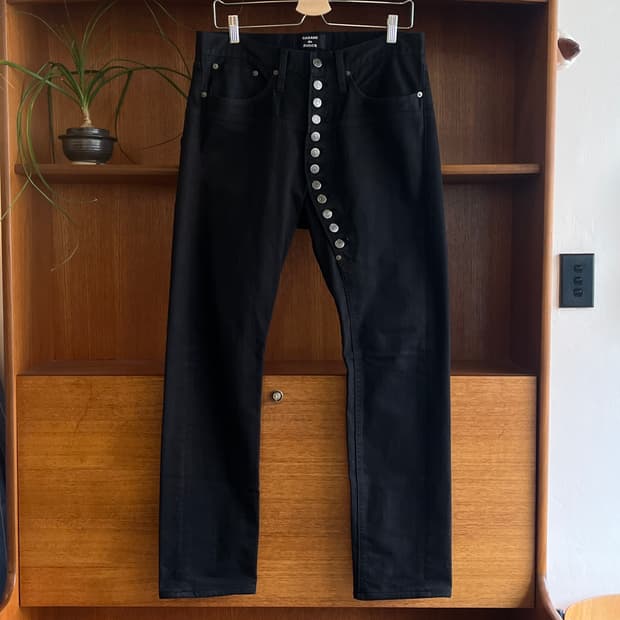 Cabane De Zucca Button Black Denim (L)