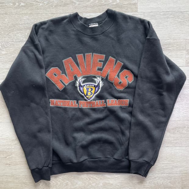 90's Hanes 헤인즈 NFL 볼티모어 레이븐스 스웻셔츠