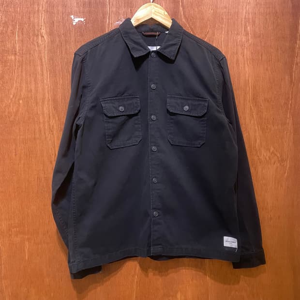 (L) JACK&JONES 잭앤존스 블랙 데님 셔츠