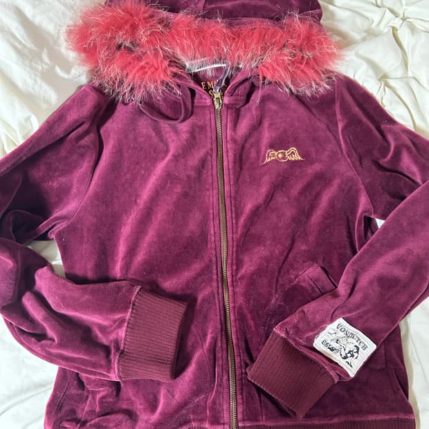 본더치 벨벳 퍼 후드집업