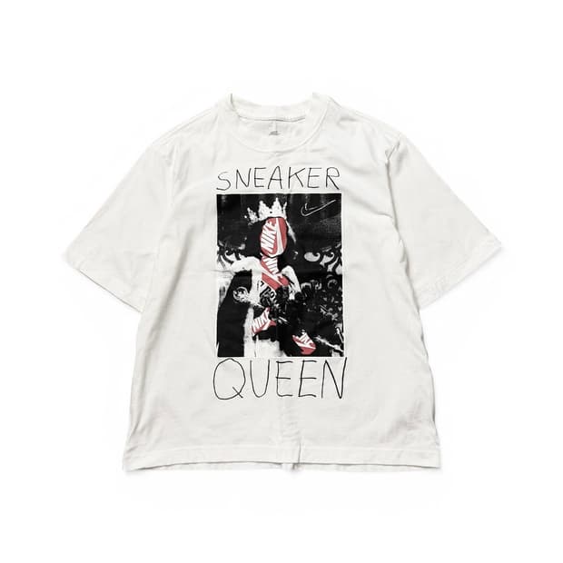 Nike (W) 스포츠 박시 티셔츠 블랙 화이트