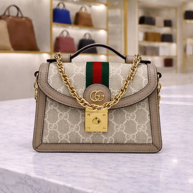 [A급] 구찌 오피디아 GG 탑 핸들백 미니 판매합니다!!!