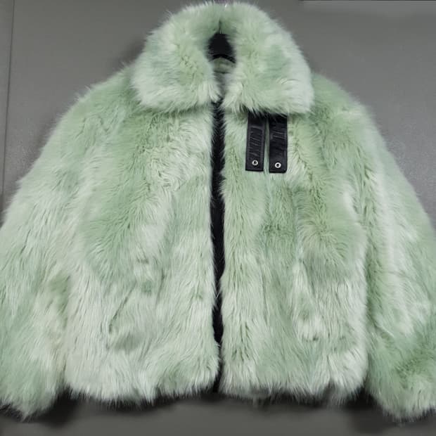 실측 L) 나이키 엠부쉬 리버서블 양면 오버핏 빅스우시 민트 퍼 자켓