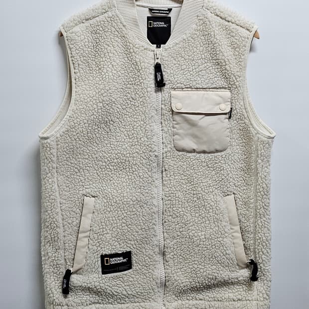 내셔널지오그래픽 후리스조끼 L