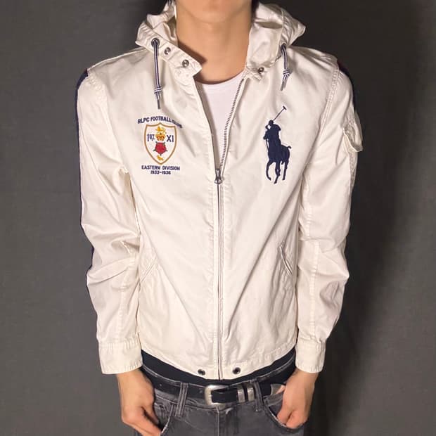 폴로 빅포니 화이드 후드 바람막이 S