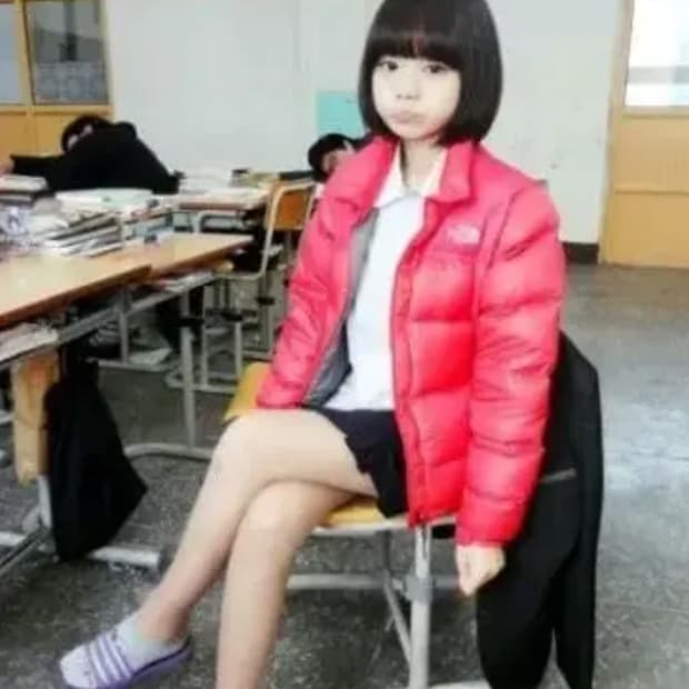 노스페이스 700 체리핑크/핫핑크 80사이즈